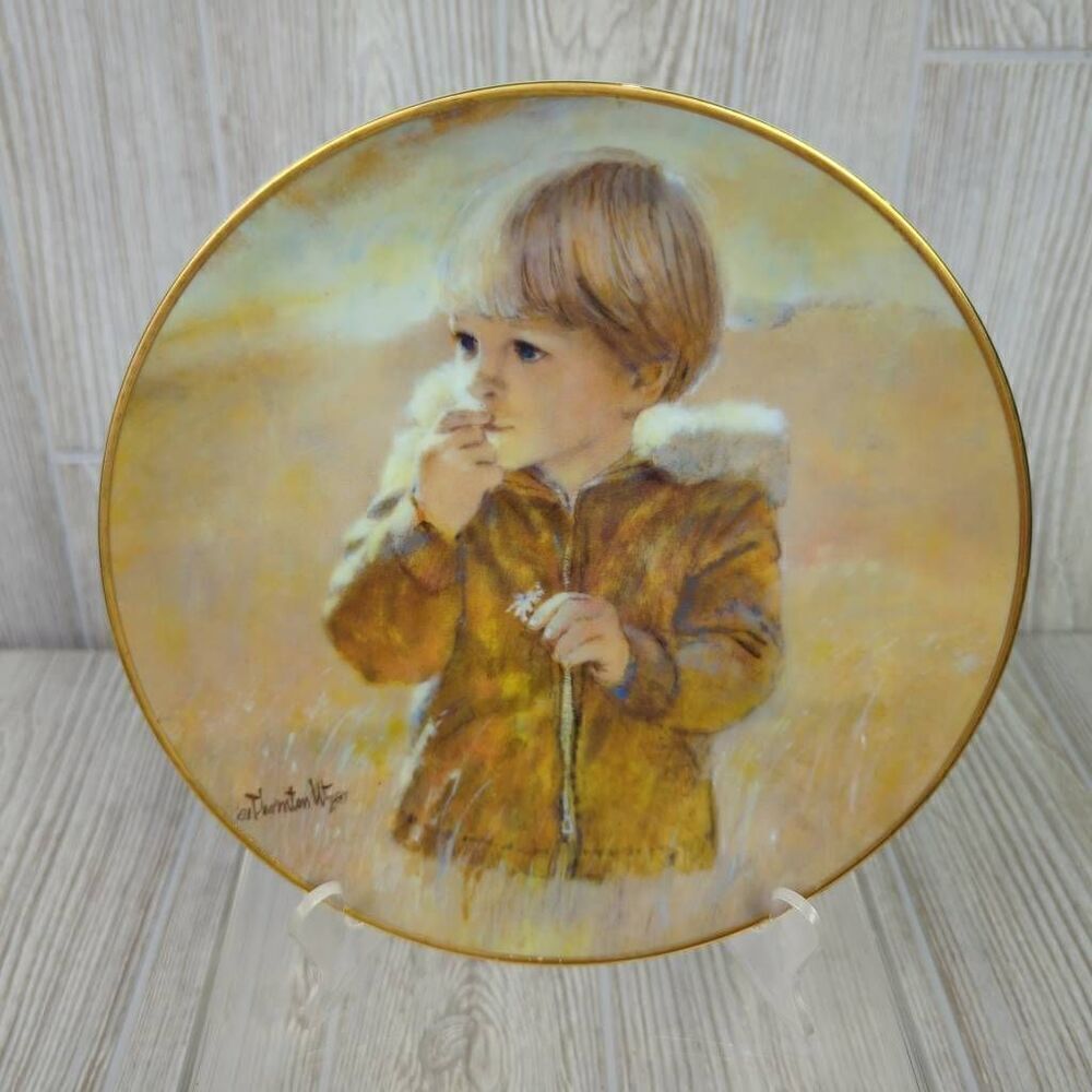 Thornton Utz AUTUMN WANDERER Carefree Days Plate  Collection-Viletta China VTG